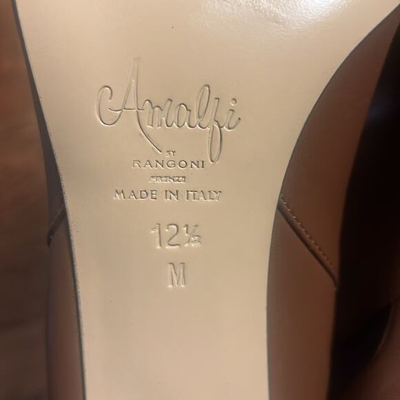 Amalfi by Rangoni Isole Womens Sz 12.5 Brown Leather Chelsea Ankle Bootie - Picture 9 of 10